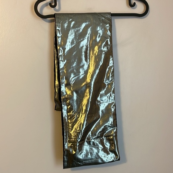 Mystique Infinity Wrap Black Velour and Silver Scarf OS - Picture 8 of 13